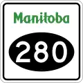 Provincial Road 280 marker
