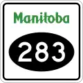 Provincial Road 283 marker
