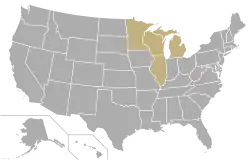 Location of teams in {{{title}}}