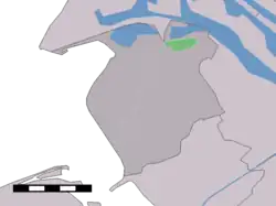 Kruiningergors in the former municipality of Westvoorne.