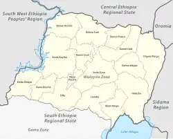 Bitena is located in Wolayita Zone