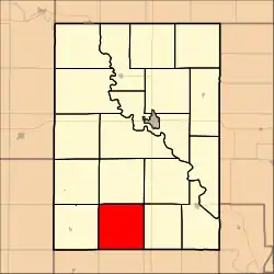 Location in Clay County