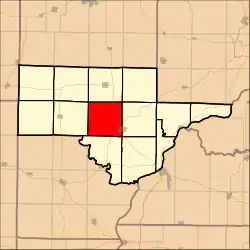 Location in Schuyler County