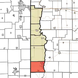Location in Vermillion County