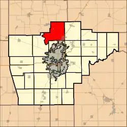 Location in Sangamon County