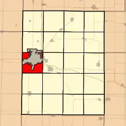Location in Knox County