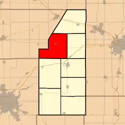 Location in Piatt County