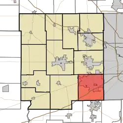 Location in Hendricks County
