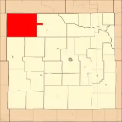 Location in Custer County