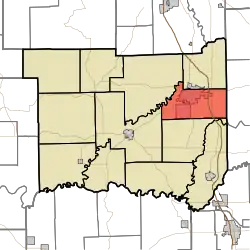 Location in Jackson County