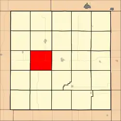 Location in Jewell County