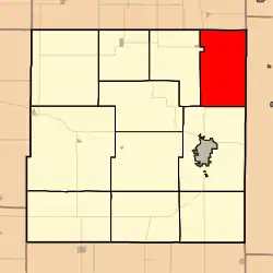 Location in Bourbon County