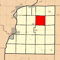 Location in Hancock County