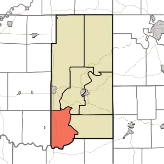 Location in Martin County