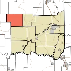 Location in Jackson County