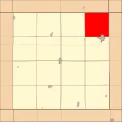 Location in Clay County