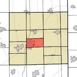 Location of Union Township in DeKalb County