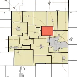 Location in Wayne County