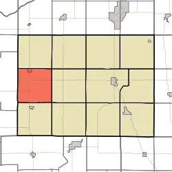 Location in Pulaski County