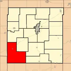 Location in Franklin County