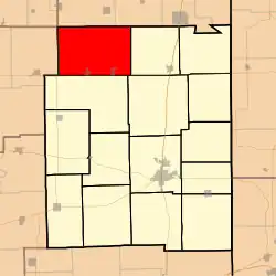 Location in Edgar County