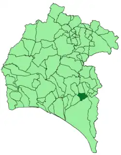 Location of Bollullos Par del Condado