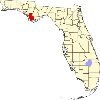 Gulf County map