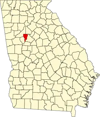 State map highlighting Clayton County