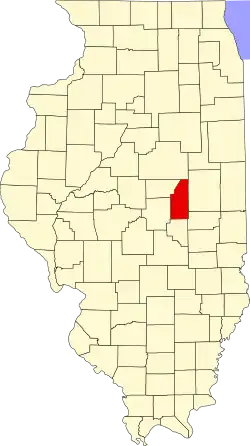 Piatt County's location in Illinois