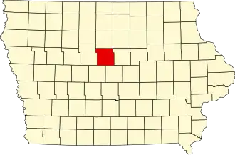 State map highlighting Hamilton County