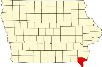 Lee County map