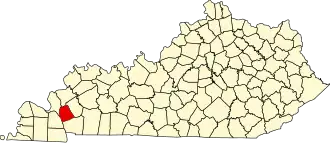 State map highlighting Lyon County