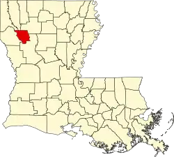 Location within the U.S. state of Louisiana
