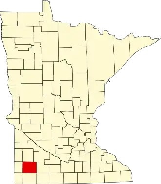 State map highlighting Murray County
