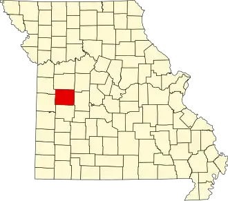 A state map highlighting Henry County in the western part of the state.