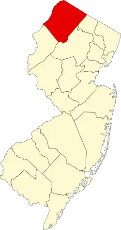 Sussex County map