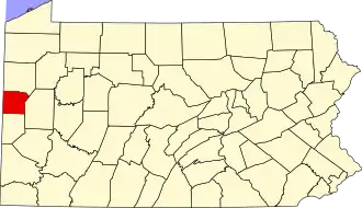 Lawrence County map