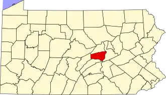 Map of Snyder County, Pennsylvania