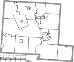 Location of Orient in Pickaway County