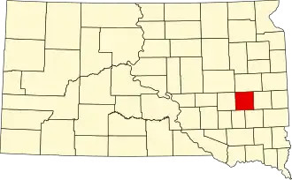 Miner County map