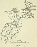 Map of Tribal Territory in the western part of the North-West Frontier Province (1916)