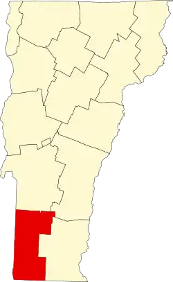 Bennington County map