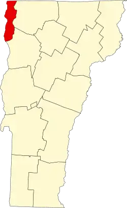 Grand Isle County map