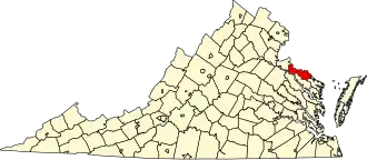 State map highlighting Westmoreland County