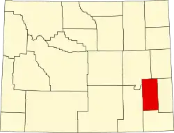 State map highlighting Platte County