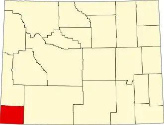 Uinta County map