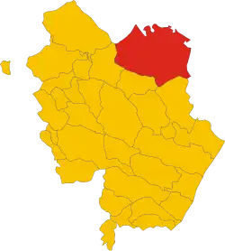 Matera within the Province of Matera