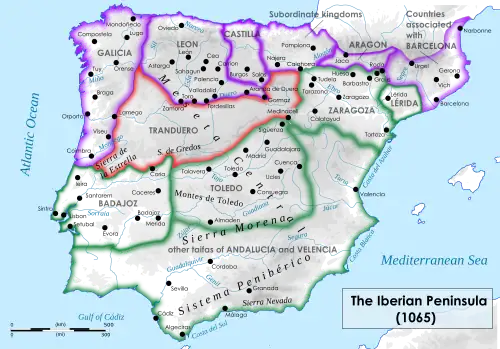 map of Iberia 1060