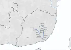 Lisbon Metro network in 1972, after completion of the Anjos–Alvalade segment.