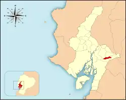 Location of the Coronel Marcelino Maridueña Canton.
